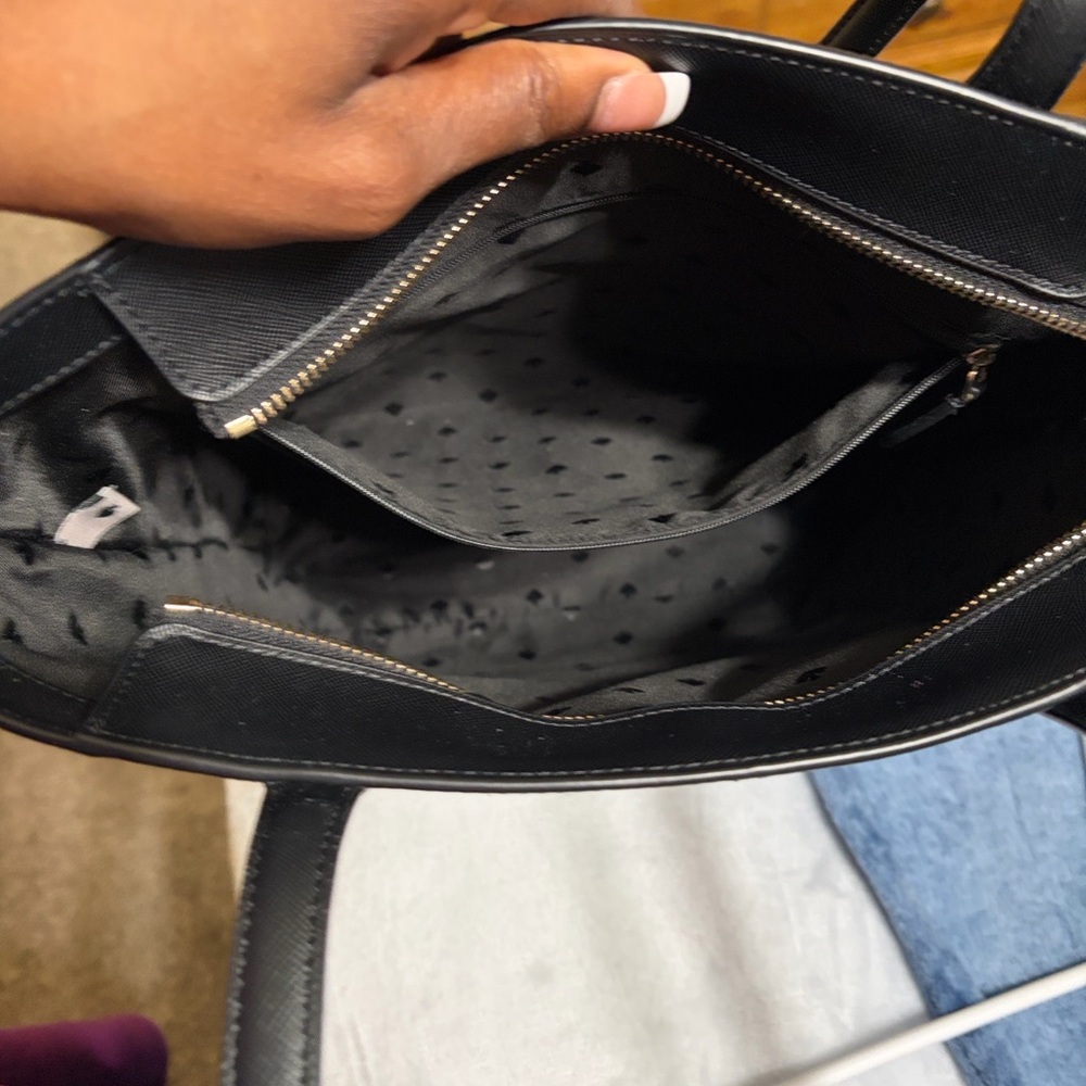kate spade Black Leather tinsel Tote - Picture 12 of 13